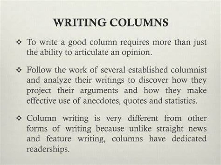 6 Tips For Column Writing To Help You Churn Out Those Glorious