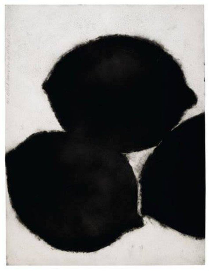 DONALD SULTAN (B. 1951), Three Reds April 25, 2007 Christie&rsquo;s