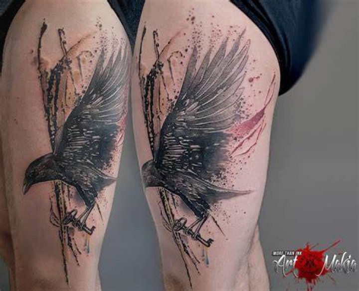 Raven Abstract Tattoo by ArtMakia on DeviantArt