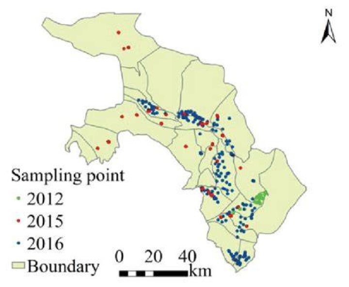 Sampling points in Ogba/Egbema/Ndoni Local Government Area in Rivers